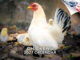 Chickens Wall Calendar 2027 - 12" x 9" 14-Month Backyard Poultry Calendar