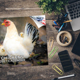 Chickens Wall Calendar 2027 - 12" x 9" 14-Month Backyard Poultry Calendar