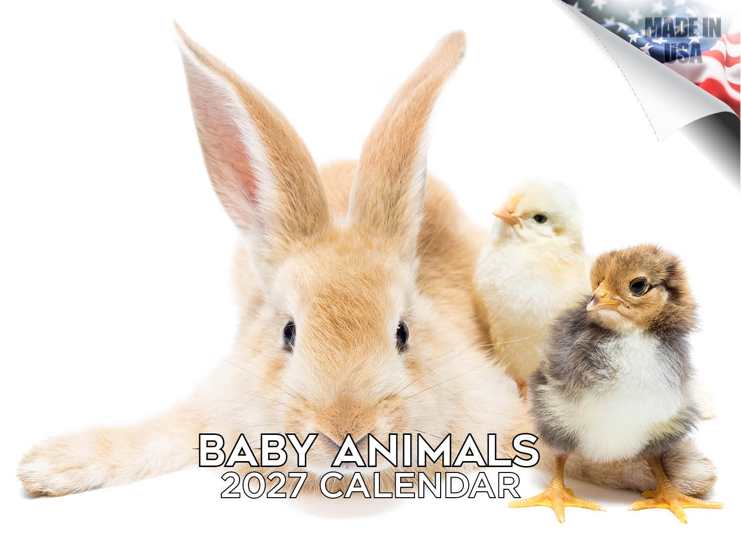 Baby Animals Wall Calendar 2027 - 12