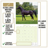 Arabian Horses Wall Calendar 2027 - 12" x 12" Monthly Elegant & Spirited Desert Equine Art Calendar