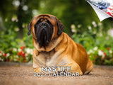 Mastiff Wall Calendar 2027 - 12" x 9" 14-Month Dog Breed Calendar