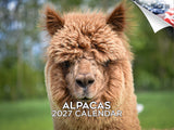 Alpacas Wall Calendar 2027 - 12" x 9" 14-Month Fluffy Animal Calendar