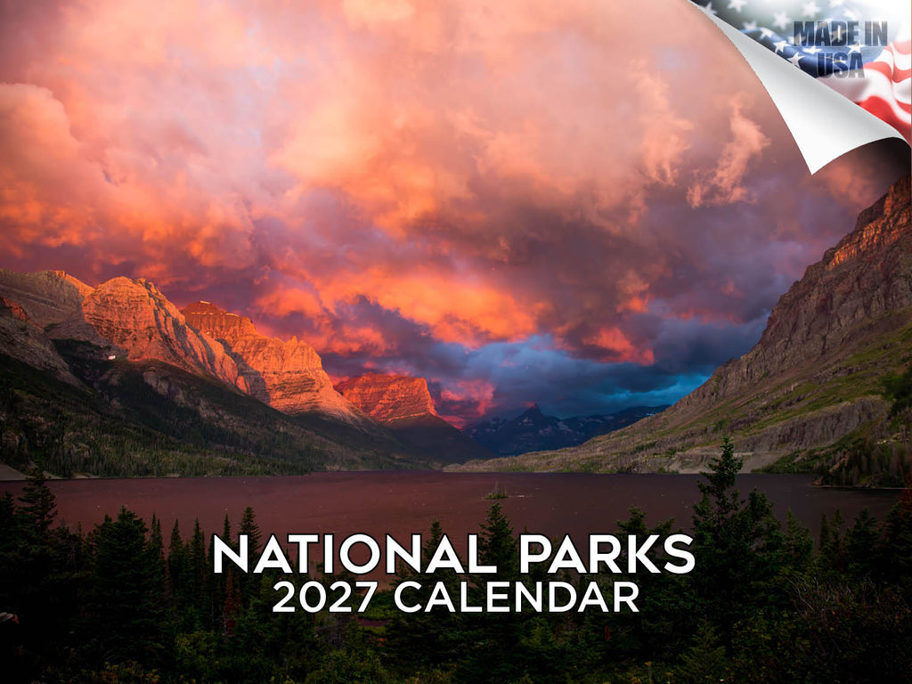National Parks Wall Calendar 2027 - 12" x 9" 14-Month Scenic Nature Calendar