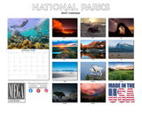 National Parks Wall Calendar 2027 - 12" x 9" 14-Month Scenic Nature Calendar