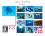 Dolphins Wall Calendar 2027 - 12" x 9" 14-Month Marine Animal Calendar