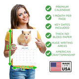 Hamsters Wall Calendar 2027 - 12" x 9" 14-Month Small Pet Calendar