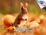 Squirrels Wall Calendar 2027 - 12" x 9" 14-Month Backyard Wildlife Calendar