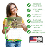 Squirrels Wall Calendar 2027 - 12" x 9" 14-Month Backyard Wildlife Calendar