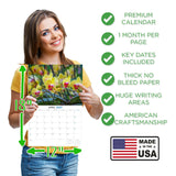 Orchids Wall Calendar 2027 - 12" x 9" 14-Month Exotic Floral Calendar