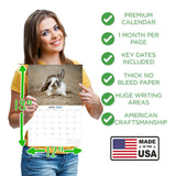 Rabbits Wall Calendar 2027 - 12" x 9" 14-Month Cute Bunny Calendar