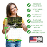 Seasons Wall Calendar 2027 - 12" x 9" 14-Month Scenic Nature Year Calendar