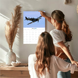 Spitfires Wall Calendar 2027 - 12" x 9" 14-Month Aviation History Calendar