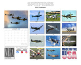 Spitfires Wall Calendar 2027 - 12" x 9" 14-Month Aviation History Calendar