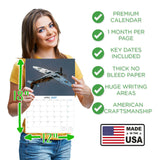 Spitfires Wall Calendar 2027 - 12" x 9" 14-Month Aviation History Calendar