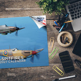 Spitfires Wall Calendar 2027 - 12" x 9" 14-Month Aviation History Calendar