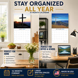 Inspirational Bible Verses Wall Calendar 2027 - 12" x 12" Monthly Scripture & Christian Faith Wall Calendar