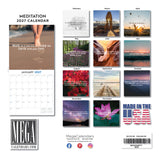 Meditation Wall Calendar 2027 – Daily Mindfulness & Serenity Monthly Planner