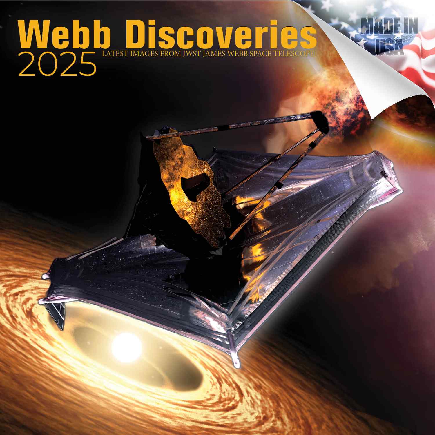 Webb Discoveries Wall Calendar 2025