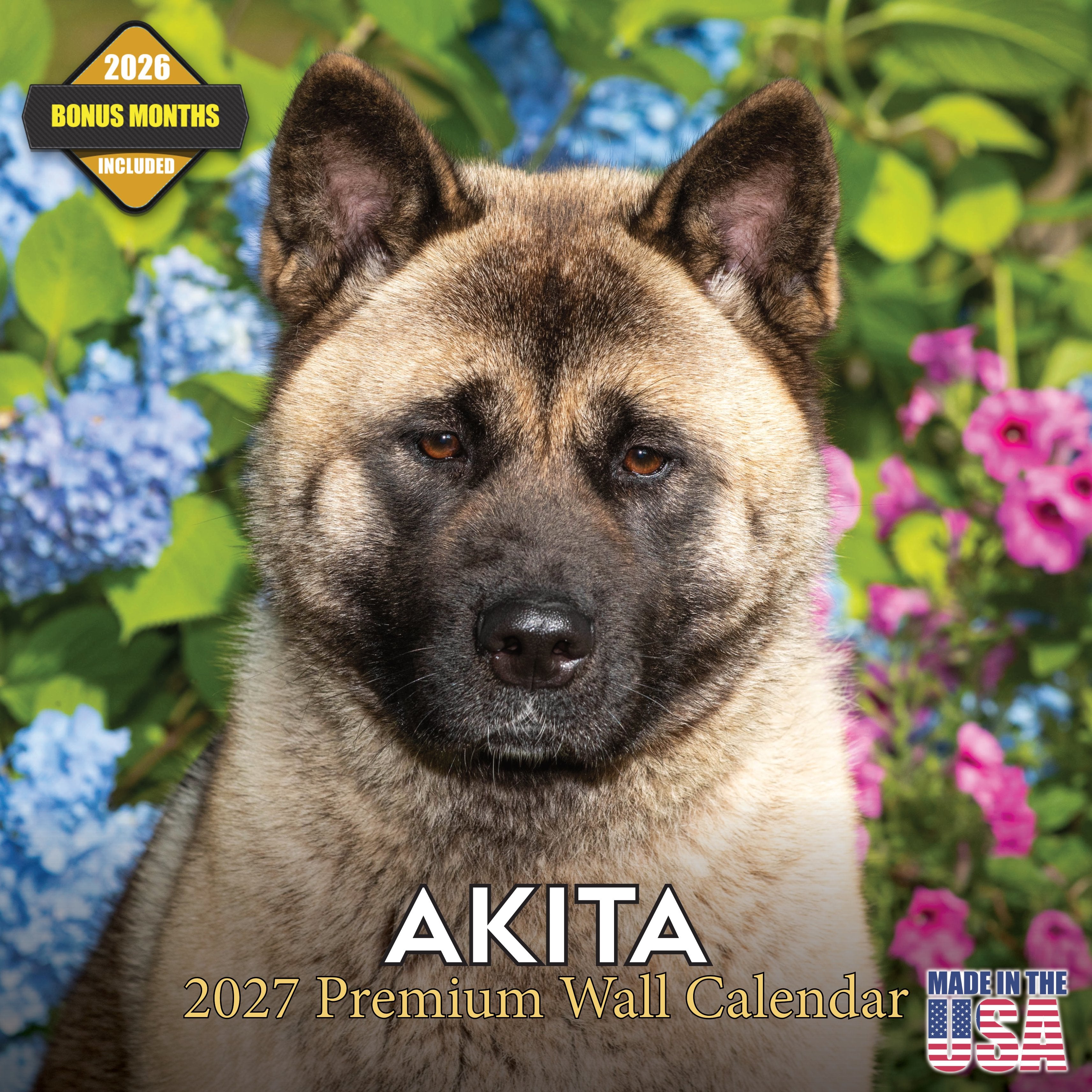 Akita Wall Calendar 2027 - 12