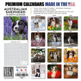 Australian Shepherd Wall Calendar 2027 - 12" x 12" Monthly Intelligent & Agile Herding Dog Calendar