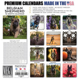 Belgian Shepherd Dog Wall Calendar 2027 - 12" x 12" Monthly Noble & Versatile Herding Working Dog Calendar