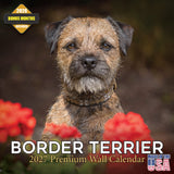 Border Terrier Wall Calendar 2027 - 12" x 12" Monthly Plucky Small Terrier Dog Breed Calendar