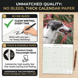 Borzoi Wall Calendar 2027 - 12" x 12" Monthly Regal Graceful Russian Sighthound Calendar