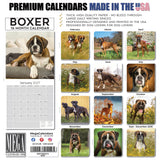 Boxer Wall Calendar 2027 - 12" x 12" Monthly Playful Courageous Athlete Dog Breed Calendar
