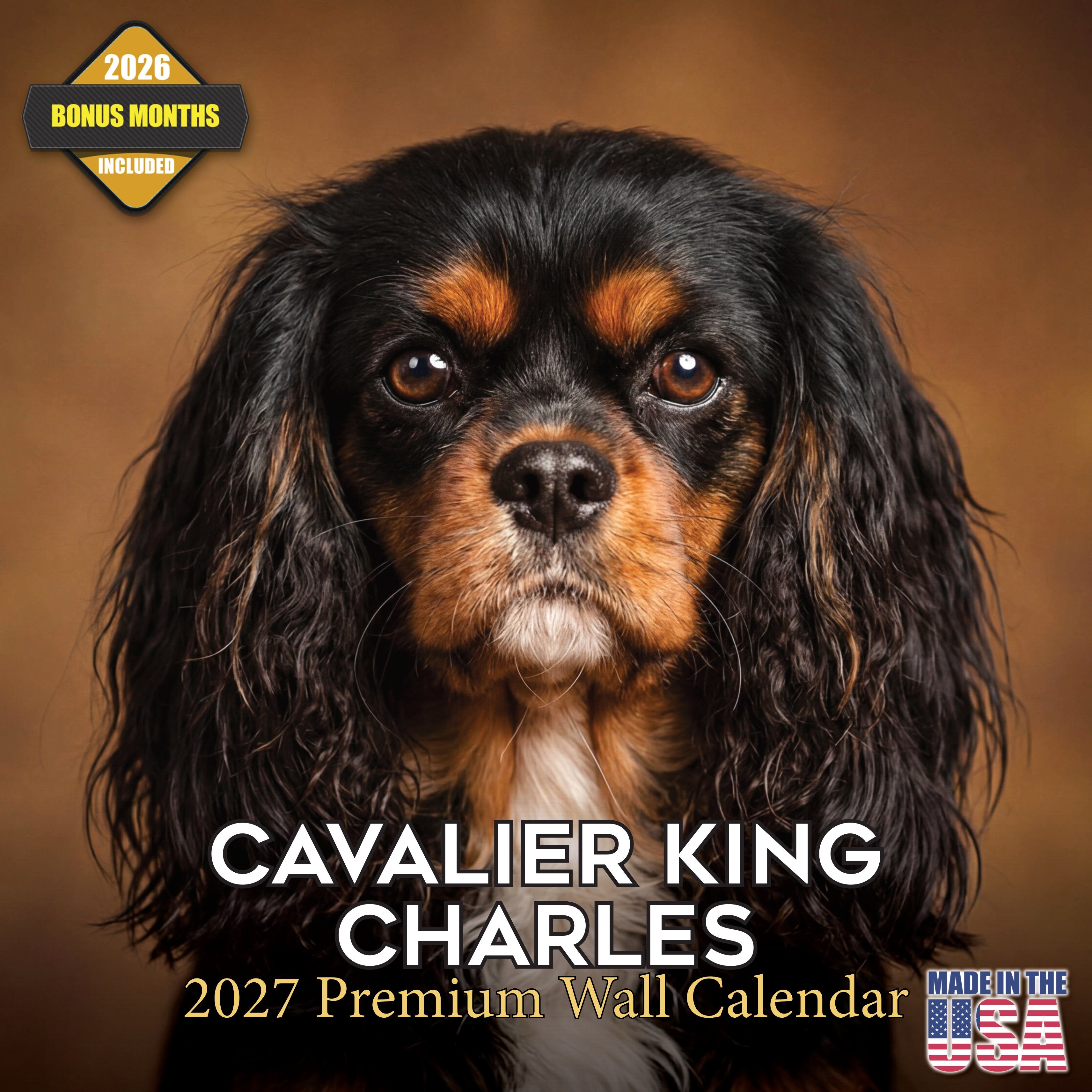 Cavalier King Charles Spaniel Wall Calendar 2027 - 12