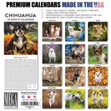 Chihuahua Wall Calendar 2027 - 12" x 12" Monthly Sassy Tiny Toy Dog Breed Calendar