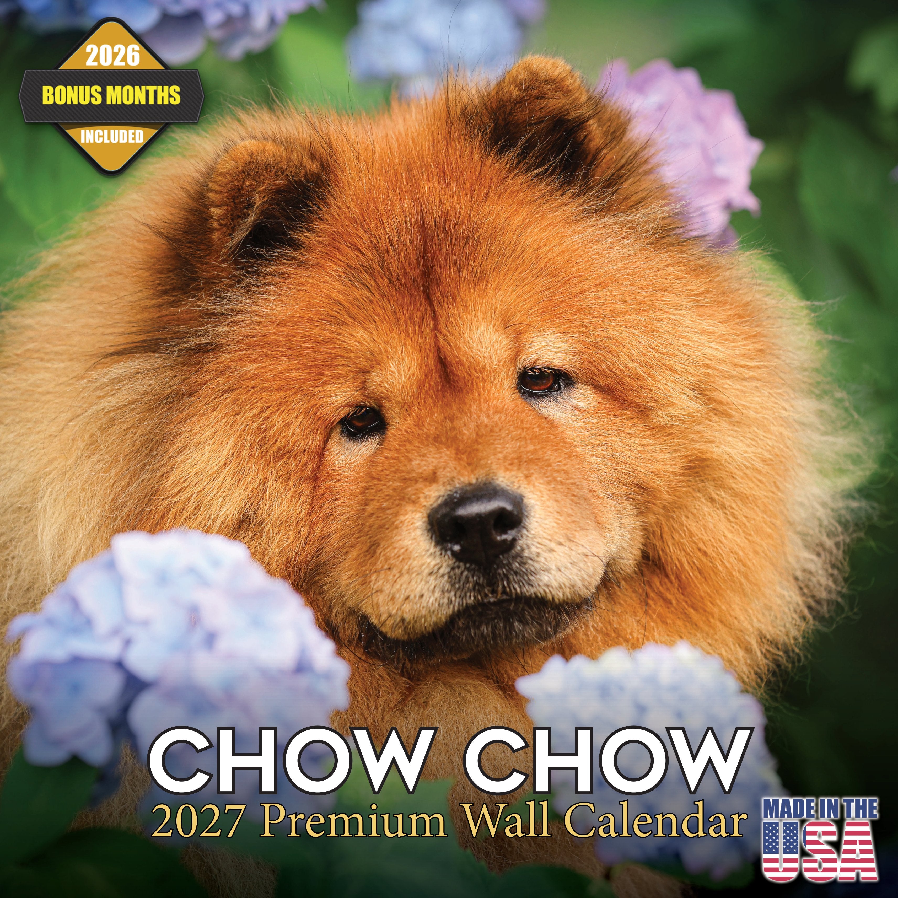 Chow Chow Wall Calendar 2027 - 12
