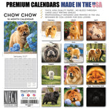 Chow Chow Wall Calendar 2027 - 12" x 12" Monthly Dignified & Proud Chow Chow Dog Breed Calendar