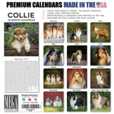 Collie Wall Calendar 2027 - 12" x 12" Monthly Noble & Majestic Rough Collie Herding Calendar
