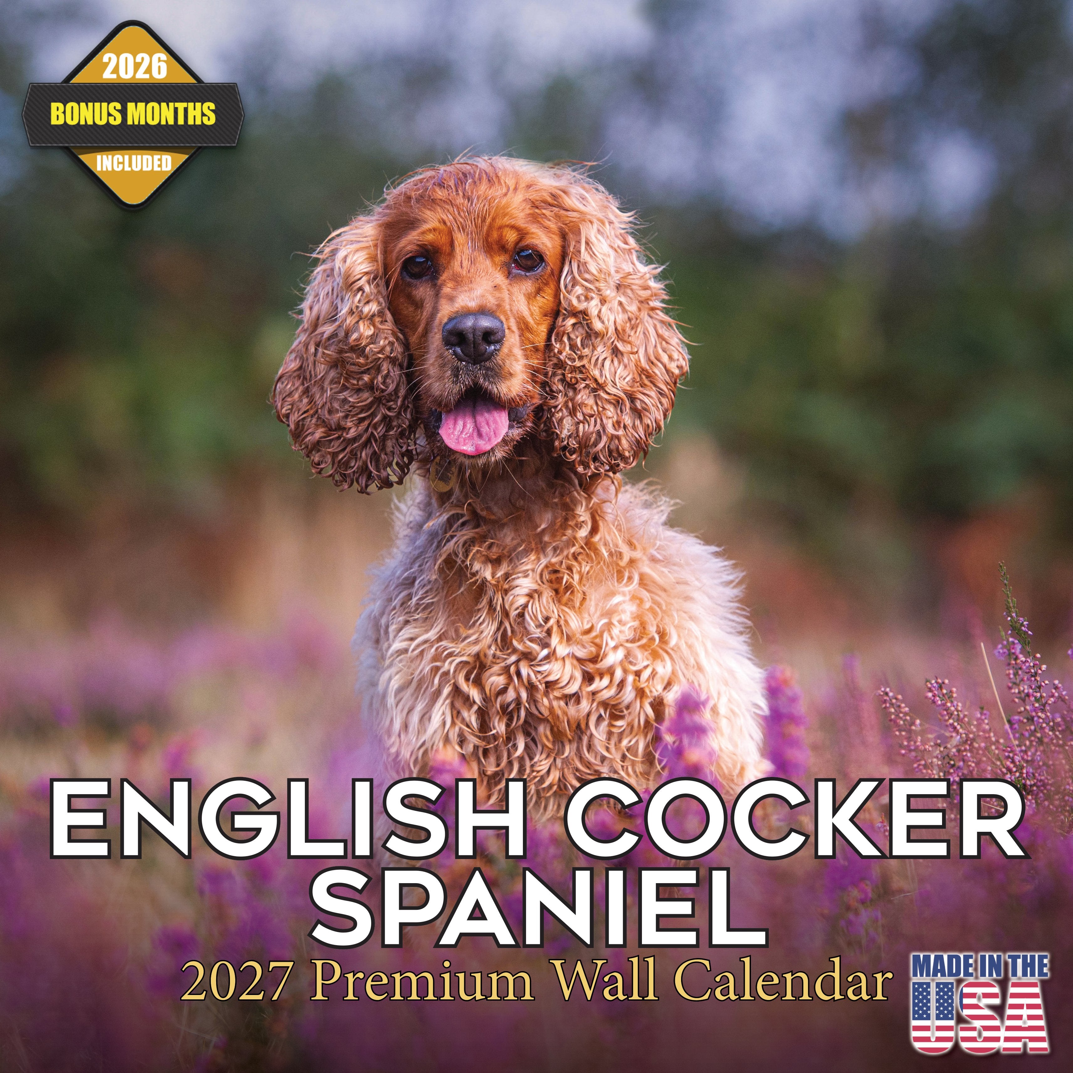 English Cocker Spaniel Wall Calendar 2027 - 12