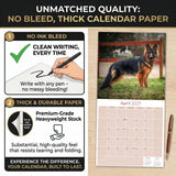 German Shepherd Wall Calendar 2027 - 12" x 12" Monthly Noble Guardian & Intelligent GSD Working Breed Calendar