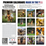 German Shepherd Wall Calendar 2027 - 12" x 12" Monthly Noble Guardian & Intelligent GSD Working Breed Calendar
