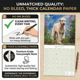 Irish Wolfhound Wall Calendar 2027 - 12" x 12" Monthly Noble Giant & Wire-Coated Sighthound Breed Calendar