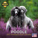 Poodle Wall Calendar 2027 - 12" x 12" Monthly Intelligent & Elegant Standard Poodle Breed Calendar