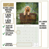 Cocker Spaniel Puppies Wall Calendar 2027 - 12" x 12" Monthly Heartwarming Cocker Spaniel Puppy Breed Art Calendar