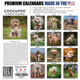 Cockapoo Wall Calendar 2027 - 12" x 12" Monthly Joyful & Affectionate Designer Cocker Poodle Calendar