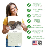 Lop Eared Rabbit Wall Calendar 2025