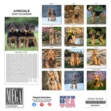 Airedale Wall Calendar 2025