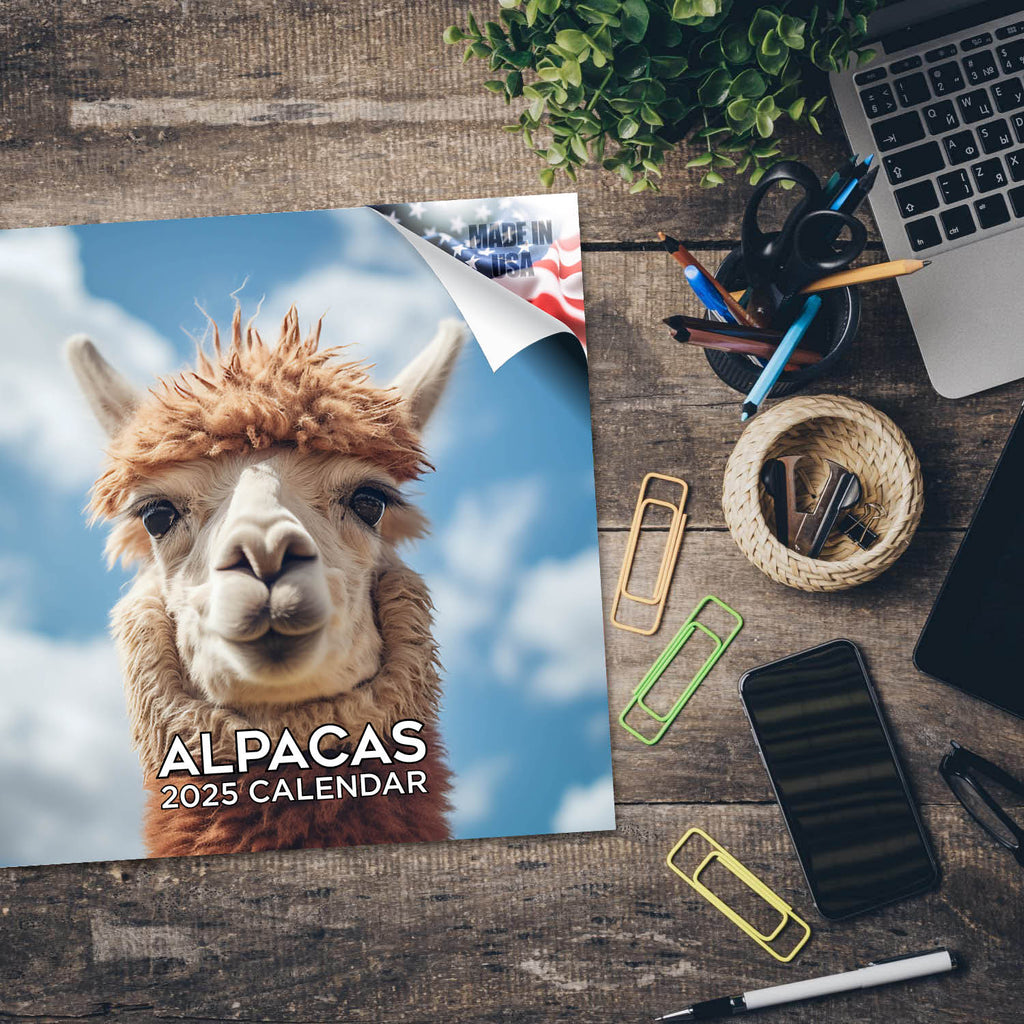 Alpacas Wall Calendar 2025