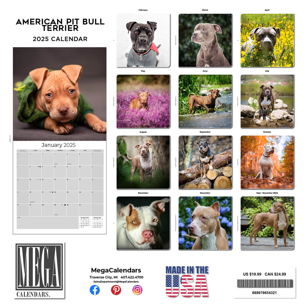 2025 Pit Bull Calendar