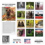 Belgian Shepherd Dog Wall Calendar 2025