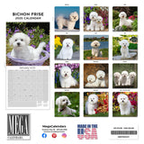 Bichon Frise Wall Calendar 2025