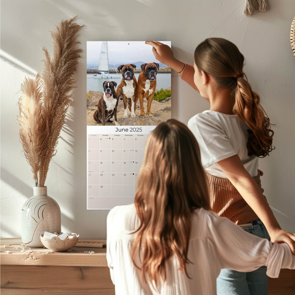 Boxer Wall Calendar 2025
