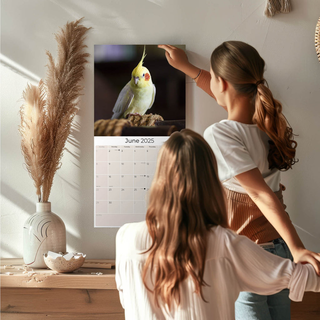 Cockatiels Wall Calendar 2025