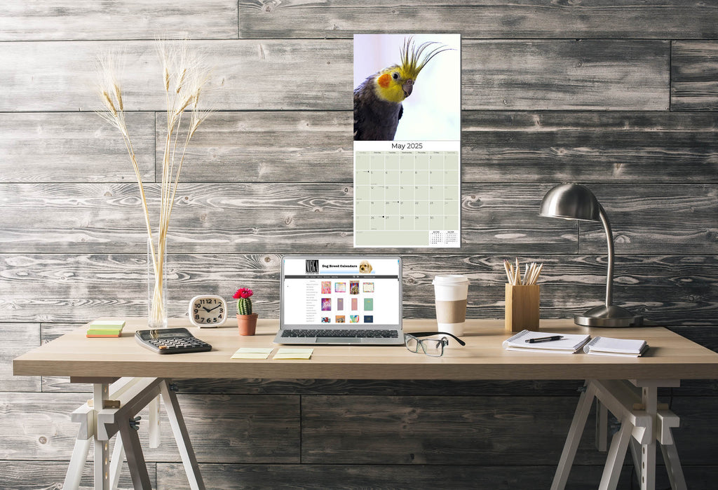 Cockatiels Wall Calendar 2025