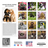 Cocker Spaniel Puppies Wall Calendar 2025
